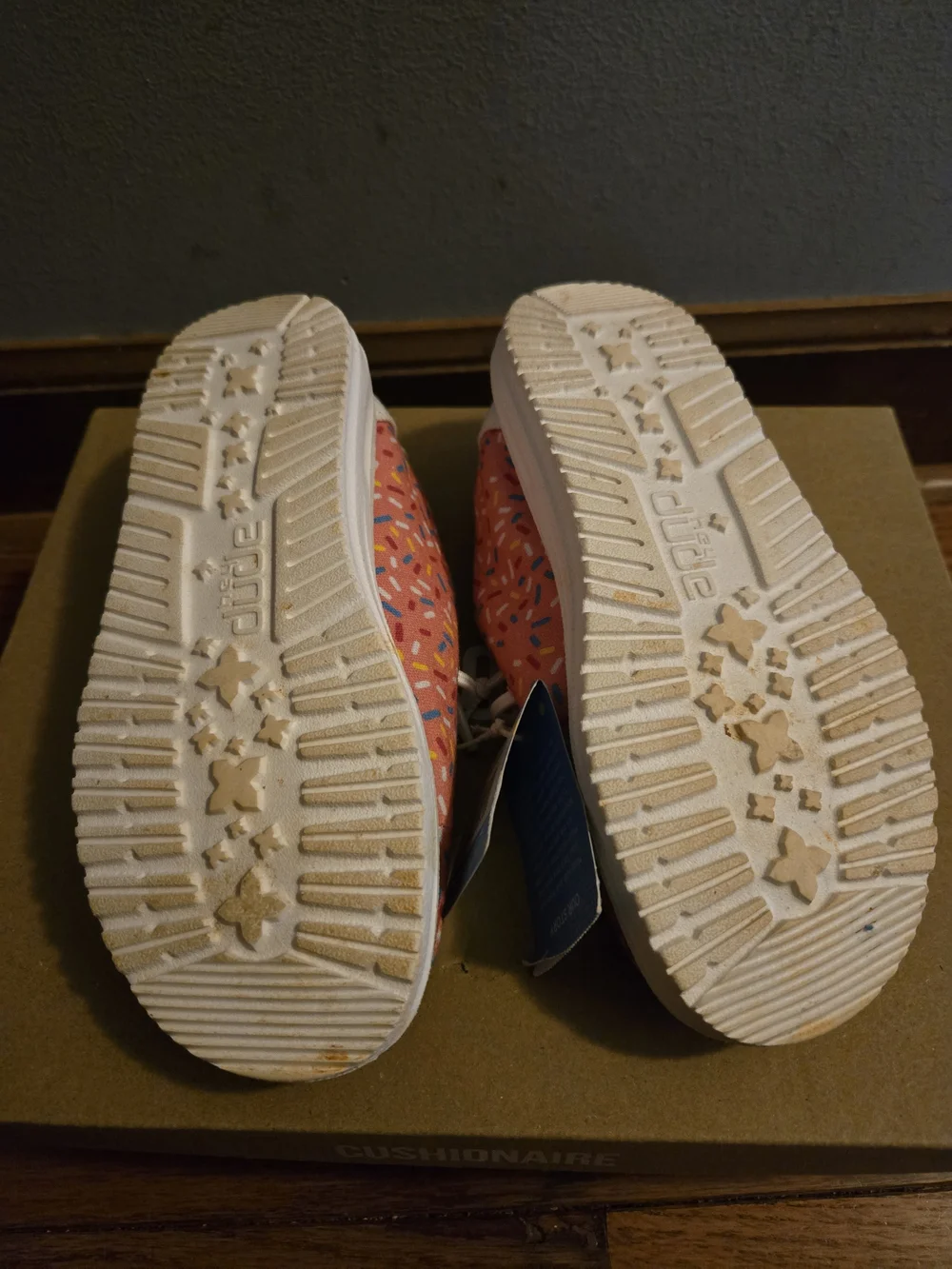 Hey Dude Kids' Pink Sprinkle Slip-On Shoes